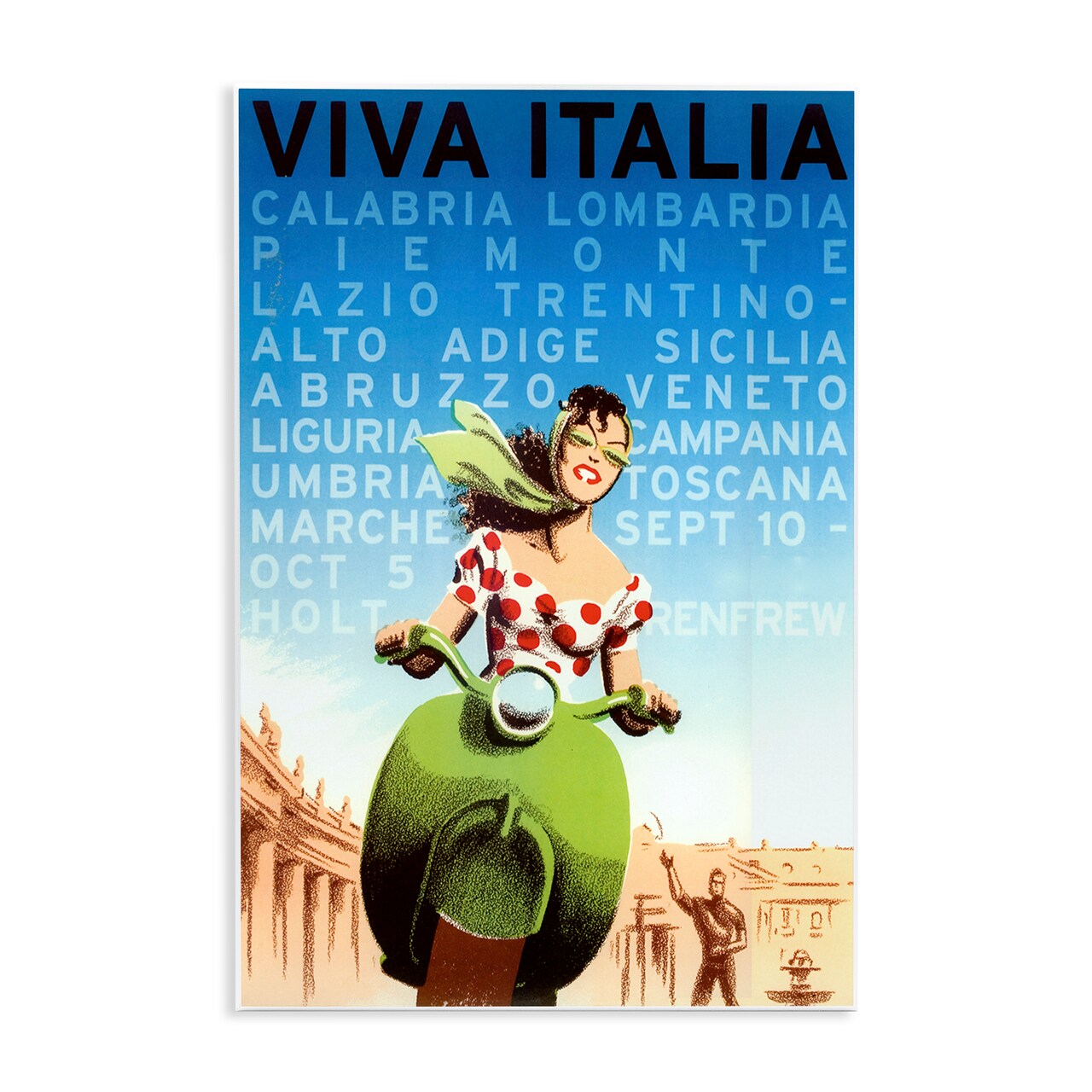 Stupell Industries Vintage Italy Travel Ad Wall Plaque Design by Marcus Jules